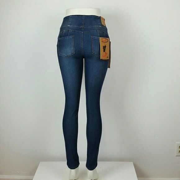 Women's High Wast Butt Lifter Jeggings Size Large - Picture 1 of 5